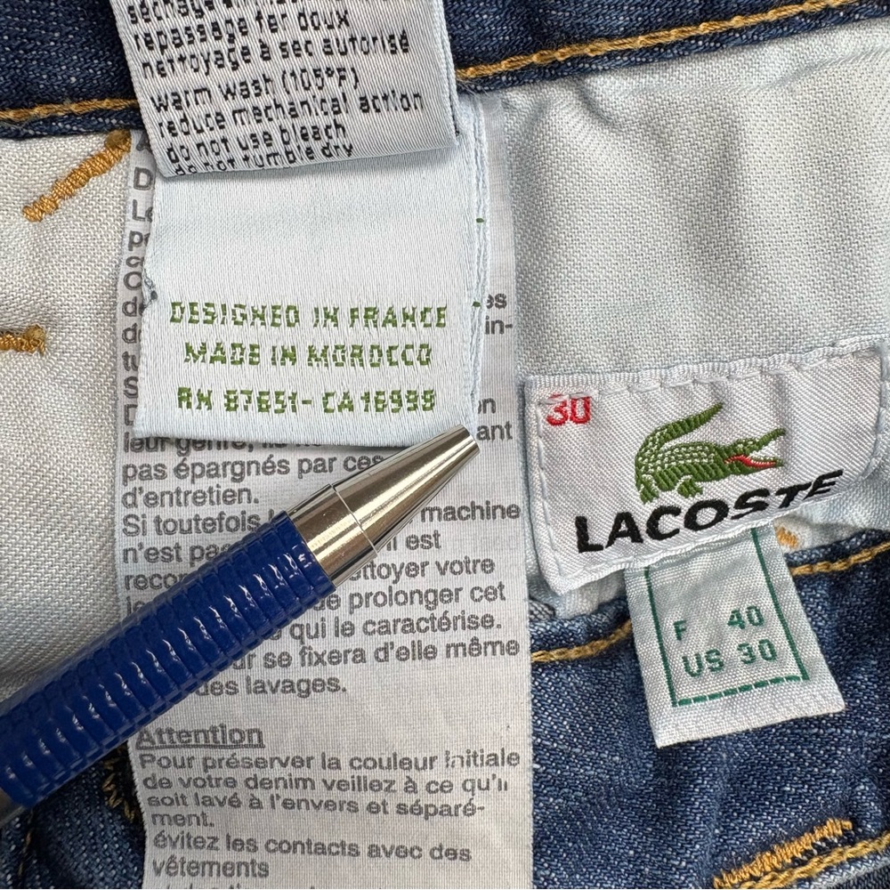 Lacoste Women's Denim Straight Leg Jeans - Picture 10 of 16